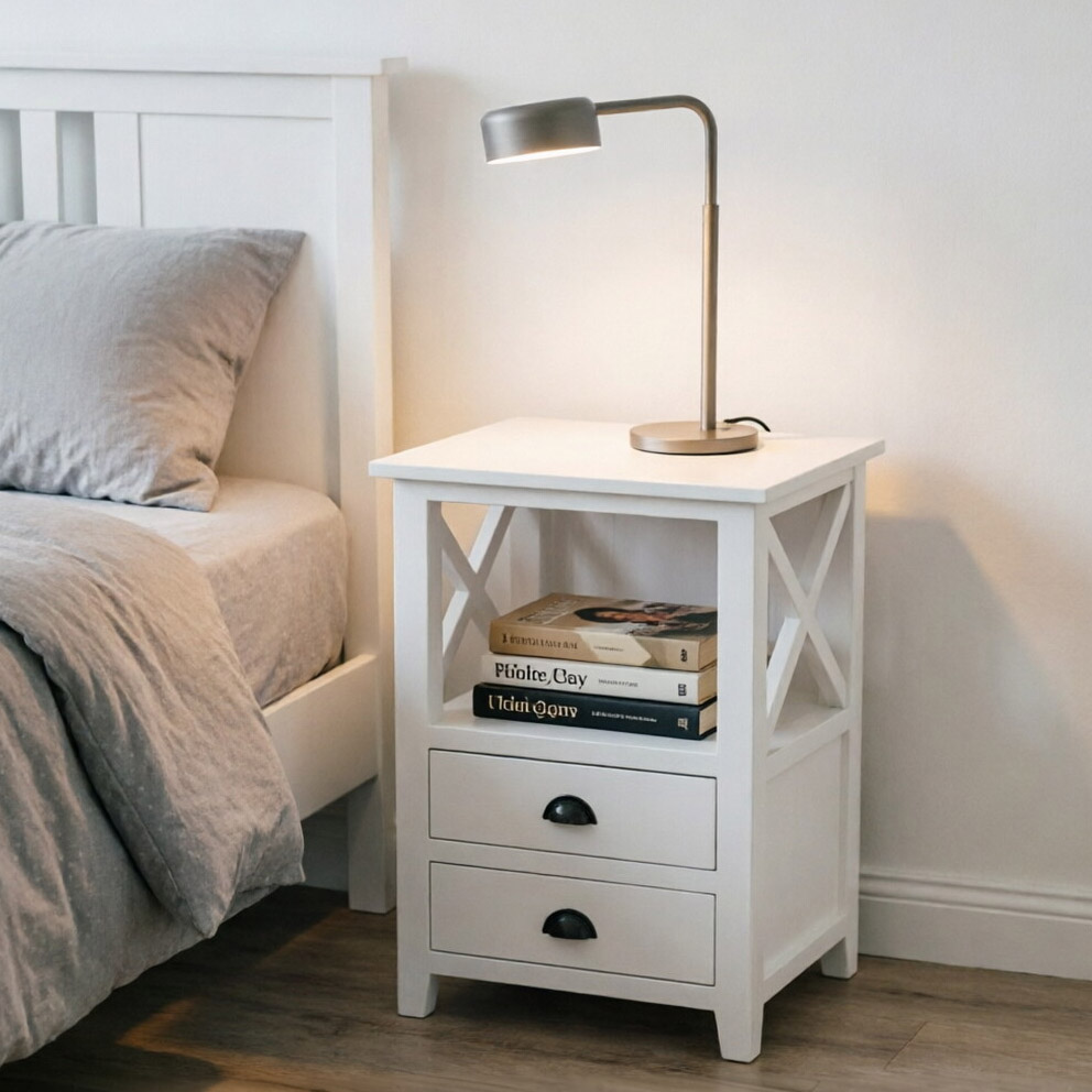 white nightstand